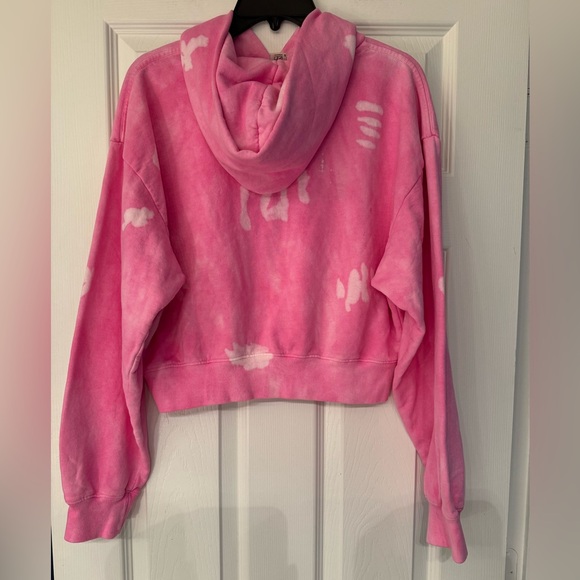 Sporty & Rich Pink Tie Dye Hoodie Size Small - Picture 5 of 10